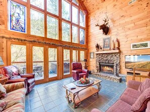 View from room - Rivers Edge, 3 Bedrooms, On Stocked Stream, Hot Tub, Grill, Sleeps 8 (Sevierville)