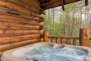 Cabin, Multiple Beds, Hot Tub, Mountain View | Spa - Peaceful Mountain Gem, 1 Bedroom, Hot Tub, Wifi, Air Hockey, Sleeps 6 (Sevierville)