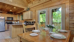 Cabin, Multiple Beds, Hot Tub | Private kitchen | Coffee/tea maker, fridge, microwave, stovetop - Topsy, 5 Bedrooms, Hot Tub, Fireplace, Pool Access, Game Room, Sleeps 10 (Sevierville)