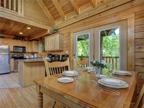 Cabin, Multiple Beds, Hot Tub | Private kitchen | Fridge, microwave, stovetop, dishwasher - Topsy, 5 Bedrooms, Hot Tub, Fireplace, Pool Access, Game Room, Sleeps 10 (Sevierville)