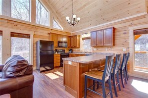 Cabin, Multiple Beds, Hot Tub, Mountain View | Private kitchen - Back to Nature, 2 Bedroom, Fireplace, Hot Tub, Wifi, Pet Friendly, Sleeps 6 (Gatlinburg)