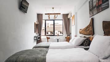 Kedap suara, Wi-Fi gratis, dan seprai linen