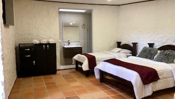 Standard Quadruple Room, Multiple Beds, Garden View | Premium bedding, minibar