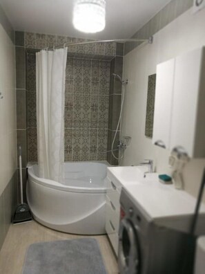 Free toiletries, hair dryer, slippers, towels