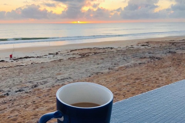 walking distance to the beach for morning sunrises