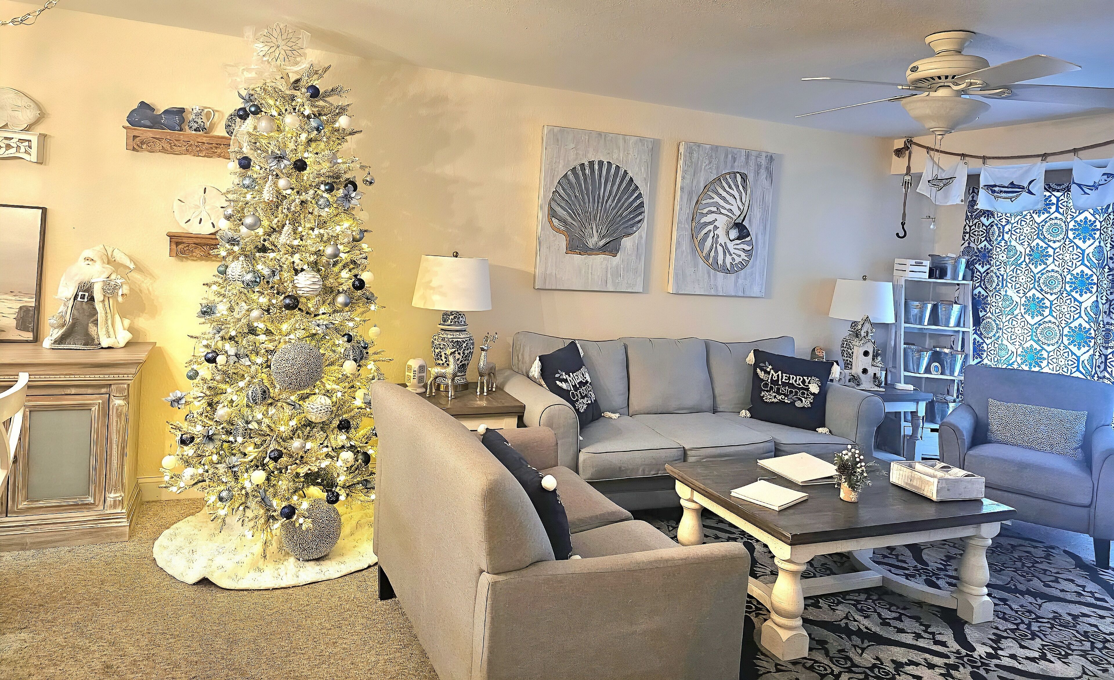 Smart TV, books, stereo