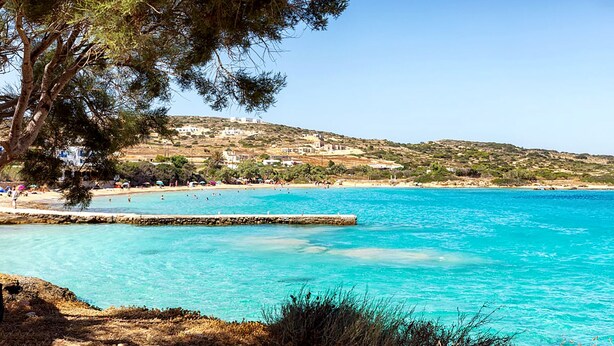 On the beach, beach bar - Finikas Hotel (Naxos)