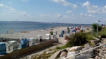 En la playa