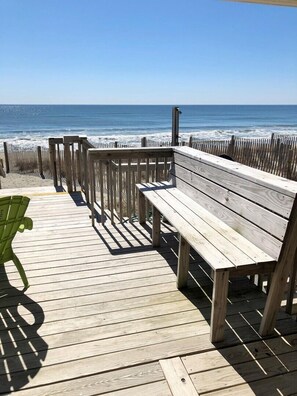 Property grounds - Oceanfront 3 Bedroom 2 Bath Duplex in Emerald Isle. (Emerald Isle)