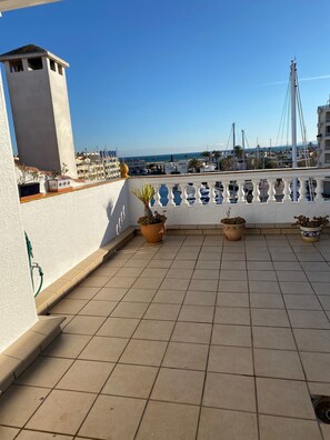 Terrace/patio - CAVALL DE MAR - Piso, vista al puerto (Empuriabrava)