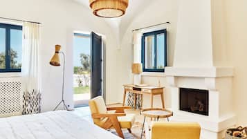 Junior-Suite, Gartenblick | 1 Schlafzimmer, Bettwäsche aus ägyptischer Baumwolle