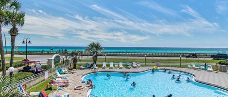 A heated pool