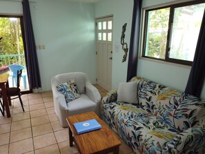 Apartment (#1) | Living area | 32-inch TV with digital channels, streaming services - Bohemian Monkey (Cahuita)