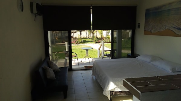 Pillow-top beds, blackout curtains, iron/ironing board, bed sheets