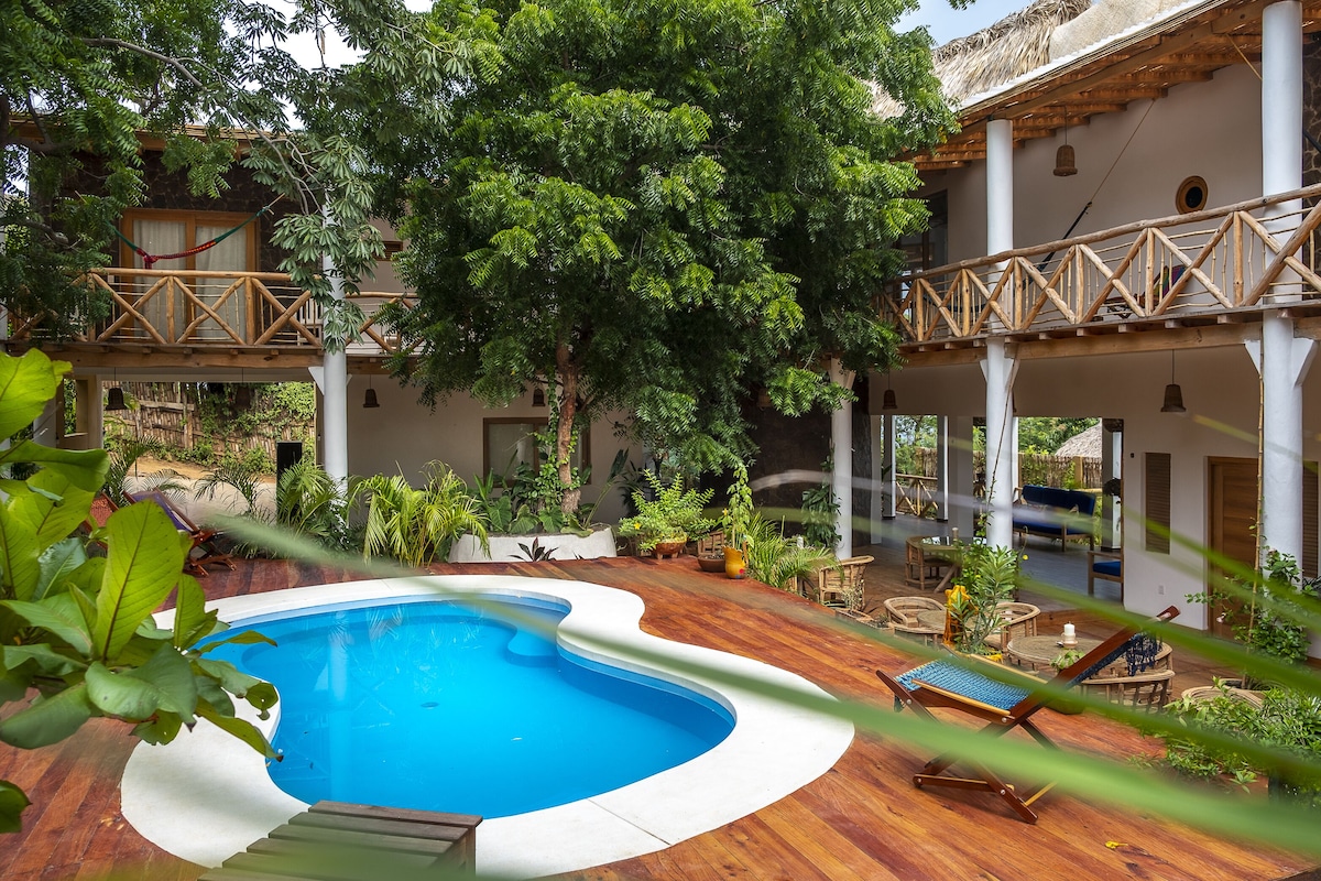 pool area at Carpe Diem Casitas & Villas Mazunte