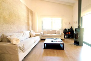 TV, fireplace, stereo