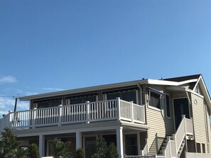 Exterior - Beautiful Ocean View Steps to the Beach & Boardwalk with Wraparound Deck (Seaside Heights)