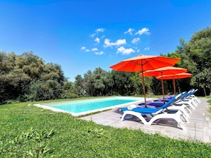 Pool - Stunning private villa with A/C, WIFI, private pool, TV, patio, pets allowed and panoramic view (Longareddu)