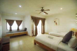 Deluxe Twin Room, 2 Twin Beds, Garden View | In-room safe, desk, free WiFi, bed sheets