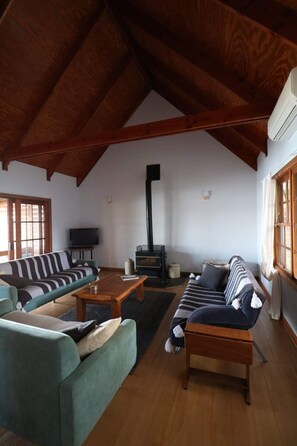 TV, fireplace, DVD player