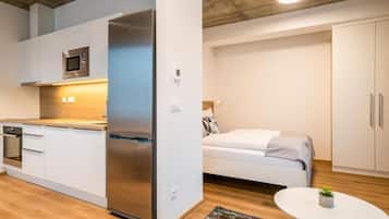 1 Schlafzimmer, individuell dekoriert, individuell eingerichtet