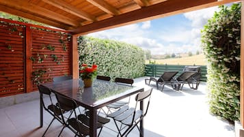 Appartamento familiare, 2 camere da letto (TC3) | Terrazza/patio