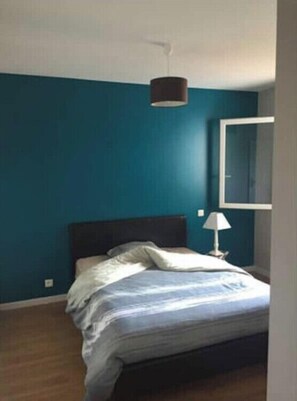 1 slaapkamer, een strijkplank/strijkijzer, wifi