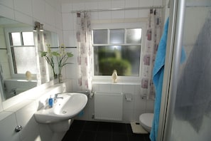 Douche, séchoir à cheveux