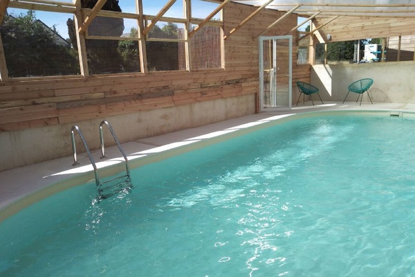 Piscine extérieure, piscine chauffée
