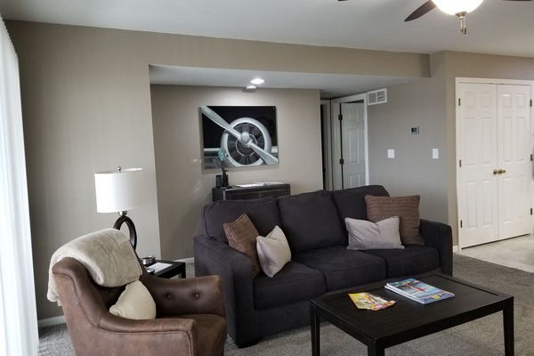 Spacious living room.