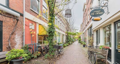 Double upper house in the old center (Vijfhoek) of Haarlem
