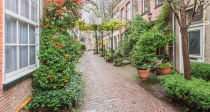Double upper house in the old center (Vijfhoek) of Haarlem