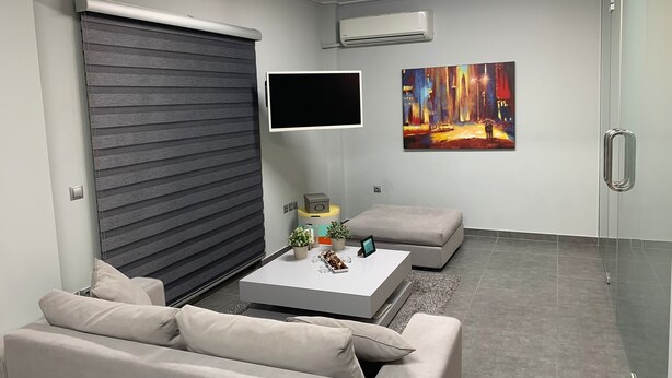 Deluxe Apartment, 1 Double Bed | Living room - Academy's Modern Apartment (Athens)