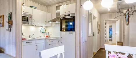 Frigorífico, placa de cocina, lavavajillas y cafetera o tetera