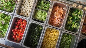 Daily buffet breakfast for a fee