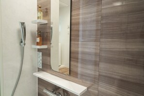 Studio Apartment | Bathroom | Hair dryer, slippers, bidet, towels - City Hideout (Tokyo)