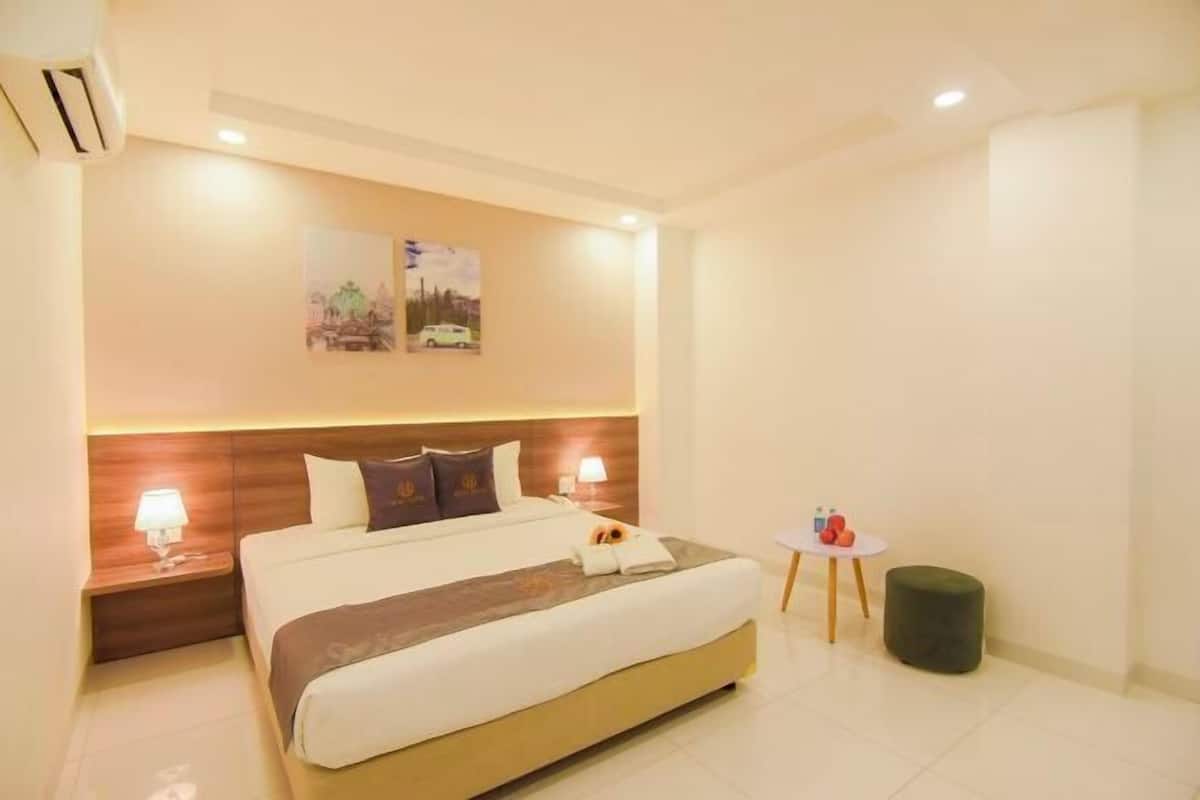 Ropa de cama hipoalergénica y minibar