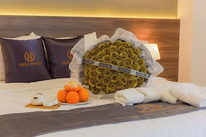 Habitación doble superior | Ropa de cama hipoalergénica y minibar 