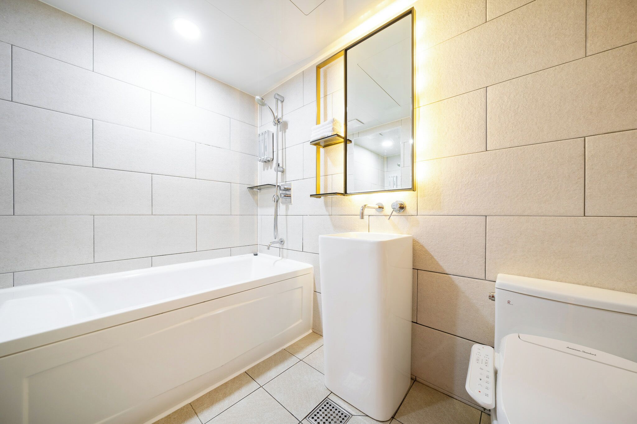 shower, free toiletries, hair dryer, bathrobes