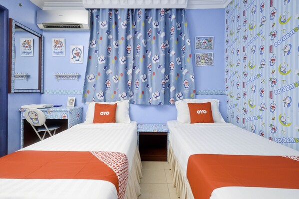 Deluxe Twin Room | Desk, free WiFi, bed sheets - OYO 89958 Hotel Umimas (Lahad Datu)