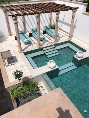 Indoor pool, open 8:00 AM to 7:00 PM, sun loungers - The Rohet House (Jodhpur)