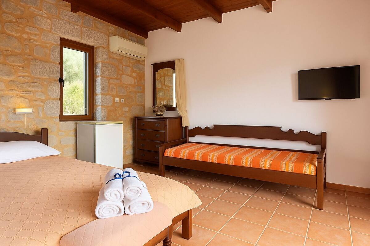 Individually decorated, individually furnished, desk, laptop workspace