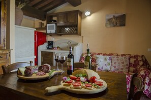 Apartment, 1 Bedroom, Smoking, Pool Access | In-room dining - Typical, Charming With Chianti View (Bucine)