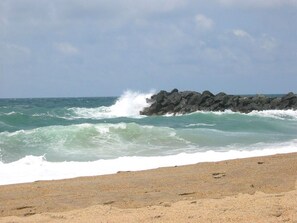 Vlak bij het strand