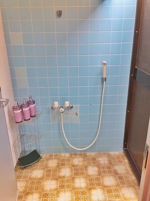 Separate tub and shower, free toiletries, hair dryer, towels