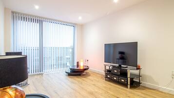 Apartemen (2 Bedrooms) | Ruang keluarga | TV dan pemutar DVD