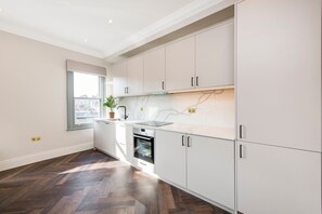 Apartment (2 Bedrooms) | Private kitchen | Oven, dishwasher, cookware/dishes/utensils