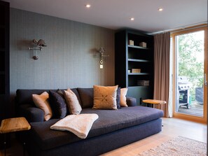Smart TV, fireplace, video game console