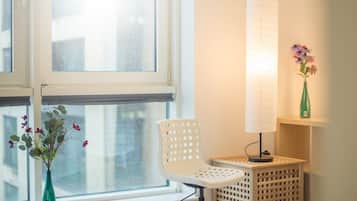 Departamento (0 Bedroom) | Tabla de planchar con plancha, wifi gratis y ropa de cama