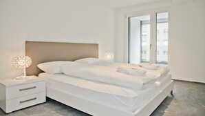 Appartement, 2 slaapkamers | 2 slaapkamers, verduisterende gordijnen, een strijkplank/strijkijzer